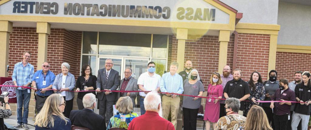 New Mass Communication Center dedicated with ribbon cutting