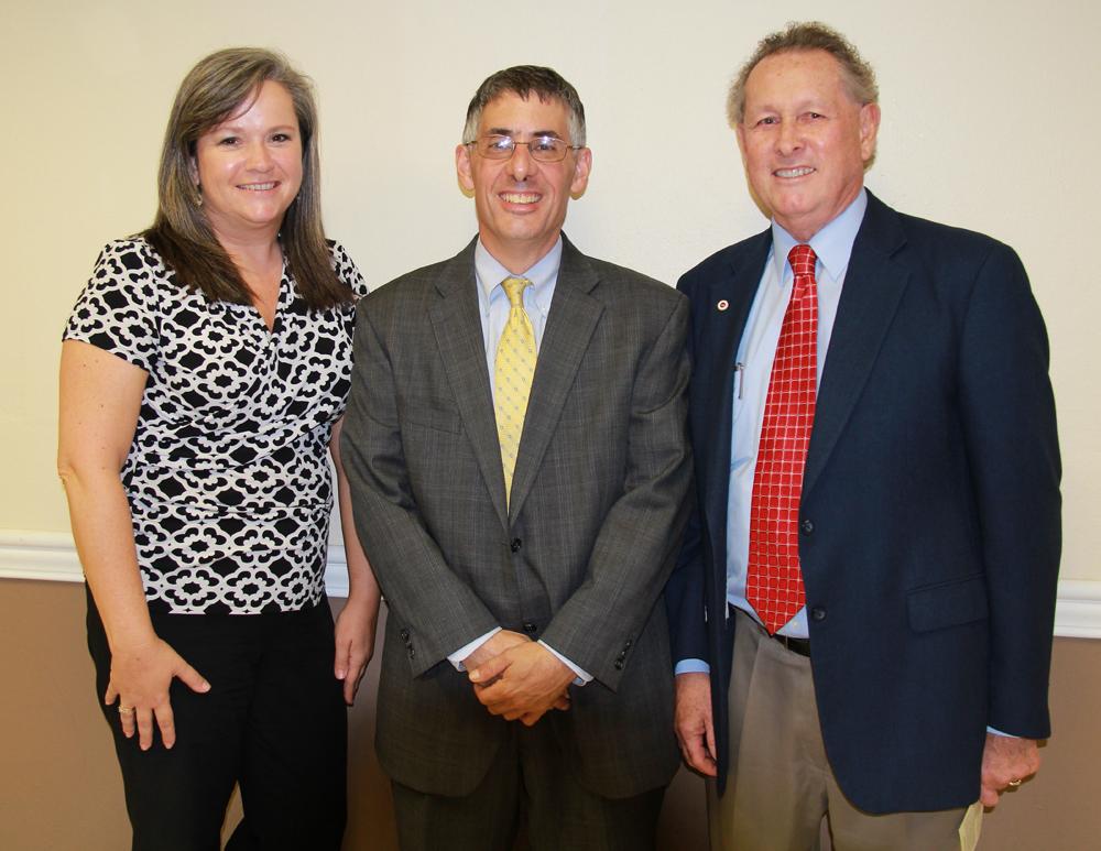 Those in attendance included Dr. Frank Cheatham (left),  senior vice president for academic affairs at CU, and Amy  Anderson, Taylor County district judge (right). (Campbellsville  University Photo by Rachel DeCoursey)